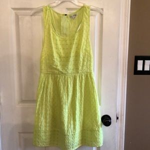 Yellow Eyelet Summer dress